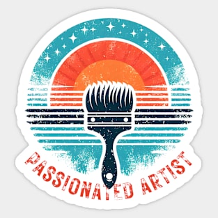 passionate artist Sticker